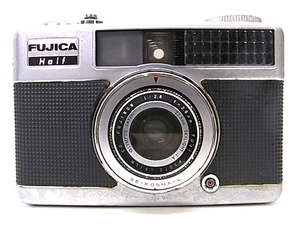 e11176 FUJICA Half 1:2.8 f=2.8cm Fuji ka half range finder camera lens shutter OK