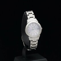 美品 CITIZEN シチズン エクシード ES1000-57A H050 チタン レディース 電波ソーラー シルバー文字盤 定価10.8万_画像8