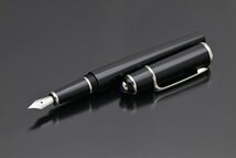 1円～ 未使用品 Cartier カルティエ ディアボロ 万年筆 ST180009 18K ブラックコンポジット プラチナフィニッシュ 箱保取他 定価7.5万_画像1