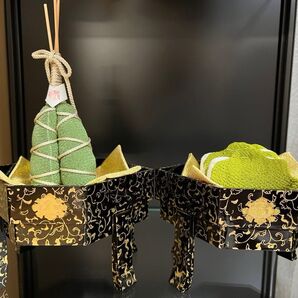 節句飾り~ちまきと柏餅と菖蒲の三品揃いセット~