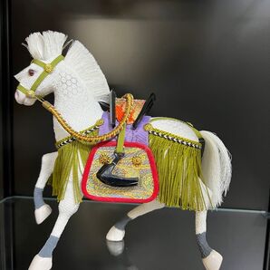新品 端午の節句 高級馬飾り
