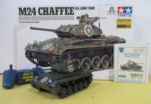 RC2.4GHz(多機能プロポ)に改造　タミヤ　1/35　アメリカ軽戦車　M24チャーフィー