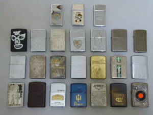 オイルライタージッポ　ZIPPO　２４個セット　ジャンク品　　zj24-47