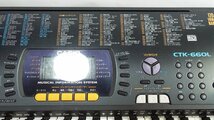 【u1217】CASIO 電子ピアノ CTK-660 動作確認済み 格安スタート 栃木発着払い_画像4
