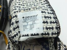 【z25858】BAT MAN Converse ALL STAR BM HI BLACK コンバース バットマン オールスター 総柄 限定 アメコミ 黒黄 27.5cm 格安スタート_画像7