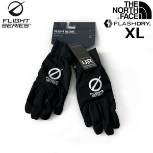 1円～!売切!【正規新品】THE NORTH FACE◆FLIGHT GLOVES 手袋 フライトシリーズ 速乾 US限定 スマホ対応 男女兼用 スキー(XL)黒 181222-25