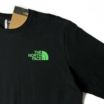 1円～!売切!【正規新品】THE NORTH FACE◆L/S HIT GRAPHIC TEE 長袖 Tシャツ ロンT US限定 2023最新 袖ロゴ 男女兼用(M)黒 180902-23_画像4