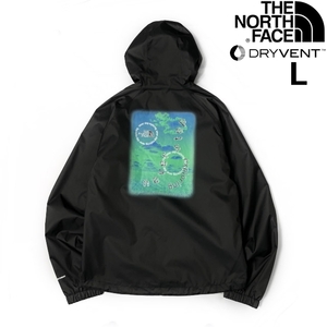 1円～!売切!【正規新品】THE NORTH FACE◆NOVELTY TNF RAIN HOODIE マウンテンパーカー US限定 2023最新 バックプリント(L)黒② 180915-65