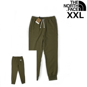 1円～!売切!【正規新品】THE NORTH FACE◆HERITAGE PATCH JOGGERS ジョガーパンツ US限定 ロゴパッチ 裏起毛(XXL)カーキ 190110-25