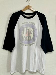 90's 00's USA企画 オリジナル ヴィンテージ vintage the who The Kids Are Alright ベースボールTシャツ ラグランTシャツ 黒白 ザフー