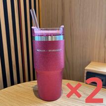 スタバ　SAKURA 2024　さくら　タンブラー　スタンレー　グリッター　完売　2本_画像4