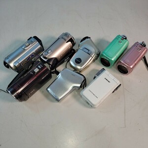 ビデオカメラ 8個まとめ売り ジャンク品 SONY Panasonic JVC Sanyo 