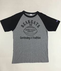 送料無料 Champion チャンピオン ラグラン カレッジTシャツ トリコタグ