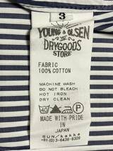 送料無料 美品 薄手 YOUNG & OLSEN ストライプパンツ Y&O THE DRYGOODS STORE_画像9