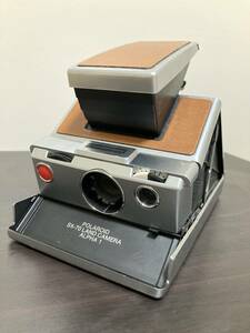 【中古品・ジャンク扱い品】 ポラロイド POLAROID SX-70 LAND CAMERA ALPHA1 シルバーブラウン 