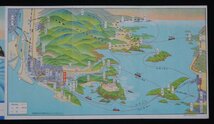 鳥瞰図 ★★阿波遊覧 撫養 と 鳴門 徳島県 四国 ★★ 戦前 明治 大正 昭和　お_画像3