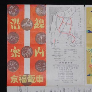 路線図 地図 鳥瞰図 ★★ 京福電車 沿線案内 京都 福井 ★★ 戦前 明治 大正 昭和　お