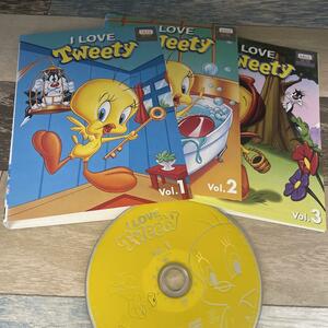 i300面 I LOVE Tweety アイ・ラブ・トゥイーティー 全3巻セット [レンタル落ち] DVD 　●DVDに汚れあり（写真添付）