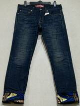 ※JUNYA WATANABE MAN COMME des GARCONS Levi's ジュンヤ ワタナベコムデギャルソンリーバイス WQ-P202ロールアップデニム日本製XS BJBD.B_画像1