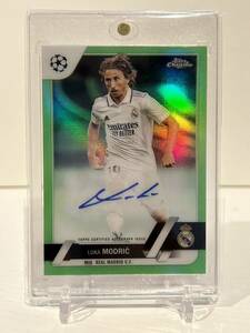 ★99枚限定★ Soccer 2022-23 Topps Chrome UCC Luka Modric Auto Green Reflector ルカ・モドリッチ