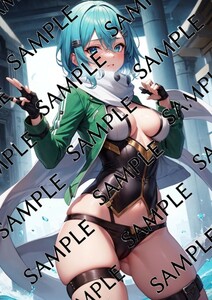 【送料無料】【匿名配送】A4サイズブロマイドポスター SAO ソードアート・オンライン 朝田詩乃 シノン ②