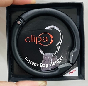 新品未使用 clipa クリッパ バッグハンガー デスク バッグフック ブラック