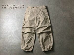 MACKINTOSH PHILOSOPHY●春物●コットンタフタ素材 ワイド ミリタリー パンツ●マッキントッシュフィロソフィー