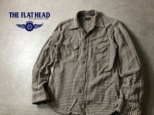 FLAT HEAD●ヴィンテージ レプリカ千鳥格子柄 ウエスタン シャツ●フラットヘッド