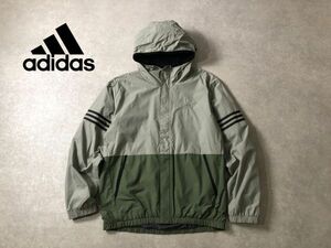 adidas●2トーン ウィンドシェル ブルゾン ジャケット●アディダス