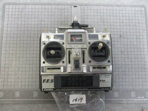 1419　Futaba プロポ FF5 FP-T5UAF　FM クリスタル40.730MHz FP-TP-FM　ジャンク扱い　　　　