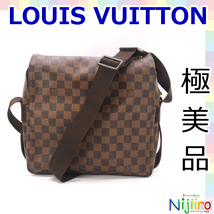 【極美品】ルイヴィトン　LOUIS VUITTON ダミエ　ナヴィグリオ ショルダーバッグ　斜めがけ 鞄　カバン ブラウン　茶色_画像1