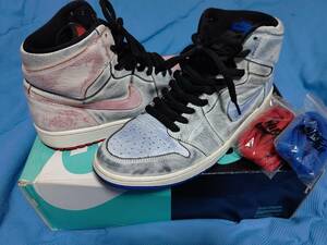 Nike Air Jordan 1 SB High " Lance Mountain White " 28.5cm / max dunk low 1 2 3 4 5 sb supreme stussy retro bred reimagined