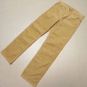 l342◎ 希少 90s！日本製 Levi's 515 リーバイス 白タブ コーデュロイパンツ 94年製 ヴィンテージ W32 ベージュ系 古着 即決 ◆