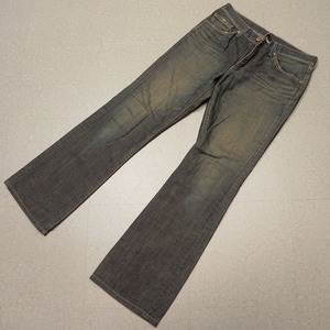 l348★ 日本製 Levi's リーバイス 517 ブーツカット デニム パンツ 517-03 フレア ジーンズ ジーパン ユーズド加工 古着 W32 即決 ★