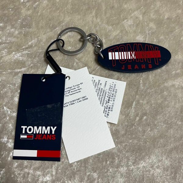 【未使用】TOMMY JEANS トミーヒルフィガー ジーンズ キーホルダー ロゴキーホルダー