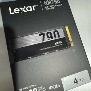 新品未開封未使用 レキサー Lexar m.2 NVMe SSD 4TB NM790 LNM790X004T-RNNNG Gen4x4 超高速品 最大7400MB/s送料無料の画像1
