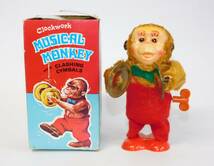 MUSICAL MONKEY ミュージカルモンキー シンバル ゼンマイ [動作確認済] 猿 サル ブリキ 玩具 アンティーク風_画像1