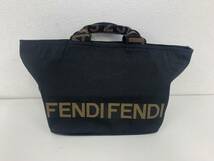 163☆FENDI　フェンディー　ハンドバッグ　幅約22ｃｍ【写真追加あり】_画像1