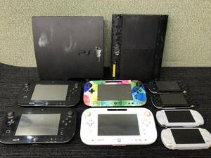 308☆Nintendo　WiiU　PS3　PSPセット　まとめ　本体　ハードあり　ゲーム機　ジャンク　写真追加有り