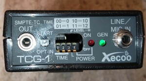 xecoo TCG-1 SMPTE time code controller operation not yet test 