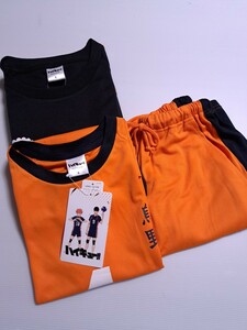 新品未使用 ハイキュー　S　烏野高校 4　西谷　なりきり 半袖Tシャツハーフパンツ長袖Tシャツ ルームウェア 即決送料無料 限定コスプレAら