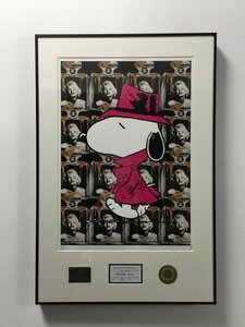 DEATH NYC 額付き 世界限定100枚 アートポスタ スヌーピー SNOOPY シャーロック マリリン・モンロー Marilyn Monroe 現代アート