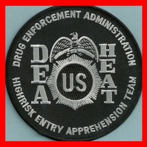 【速攻発送】DEA 連邦政府機関麻薬取締局 HEAT ハイリスクエントリーアプリヘンションチーム パッチ