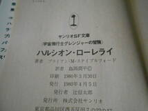 ●ハルシオン・ローレライ　ブライアン・M・ステイブルフォード作　サンリオSF文庫　1980年発行　初版　中古　同梱歓迎　送料185円_画像6