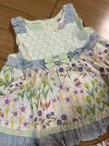 新品　スーリー　80cm セットアップ　夏服　レース　チュニック ワンピース　スカート　オーバーパンツ　_画像3