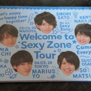 Sexy Zone　メモ帳　Welcome　to Sexy Zone　ツアーグッズ　ウェルセク　佐藤勝利　中島健人　菊池風磨松島聡