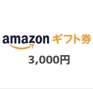 Amazon ギフト券　3000円分