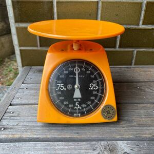 TANITAtanita on plate scale analogue cookware kitchen scale orange scales amount 1kg 1000g most small scale 5g measuring device antique retro 