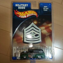 ホットウィール HotWheels ARMY 56 Ford panel military rods フォード アーミー_画像1