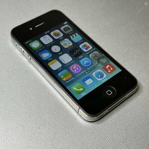 　★全国送料無料★ ジャンク Apple iPhone 4 MC605J/A 32GB ソフトバンク SIMロックあり 初期化済 アクティベーション済